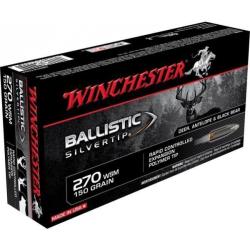 Munitions WINCHESTER cal.270wsm ballistic silver tip 130gr par 20