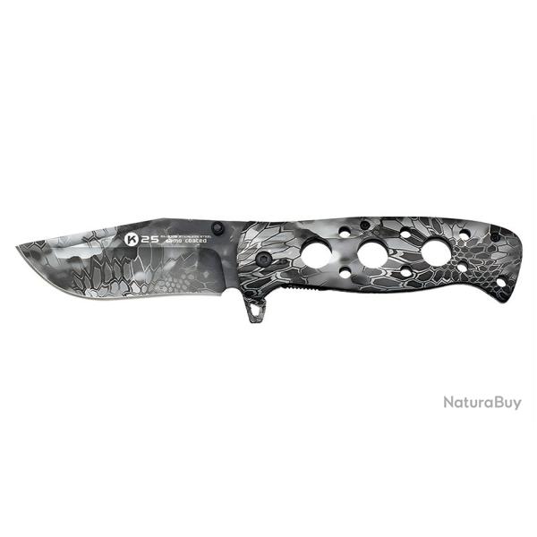 Couteau pliant Tactique K25 camo Python 8,60 cm