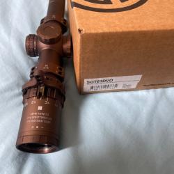 Sig Sauer TANGO6T 1-6X24 30mm FFP Illuminated R&eacute;ticule Couleur Tan