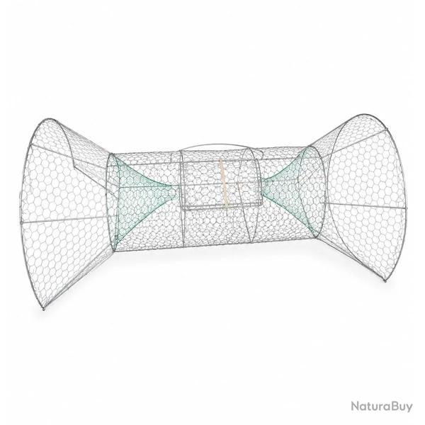 Nasse 2 entr�es grand mod�le 140 cm maille 25 mm