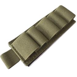 Cartouchi&egrave;re - Kaki - Velcro - 5 Cartouches - Calibre 12/20