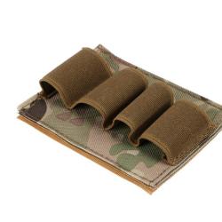 Cartouchi&egrave;re - Treillis Beige - Velcro - 4 Cartouches - Calibre 12/20