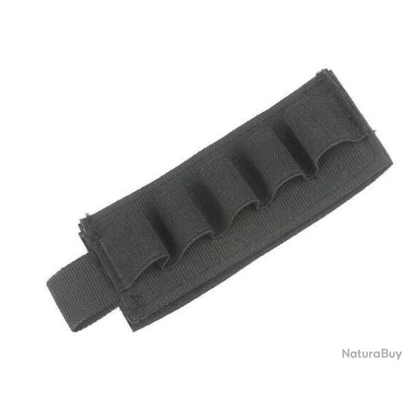 Cartouchi�re - Noir - Velcro - 5 Cartouches - Calibre 12/20 - Livraison gratuite