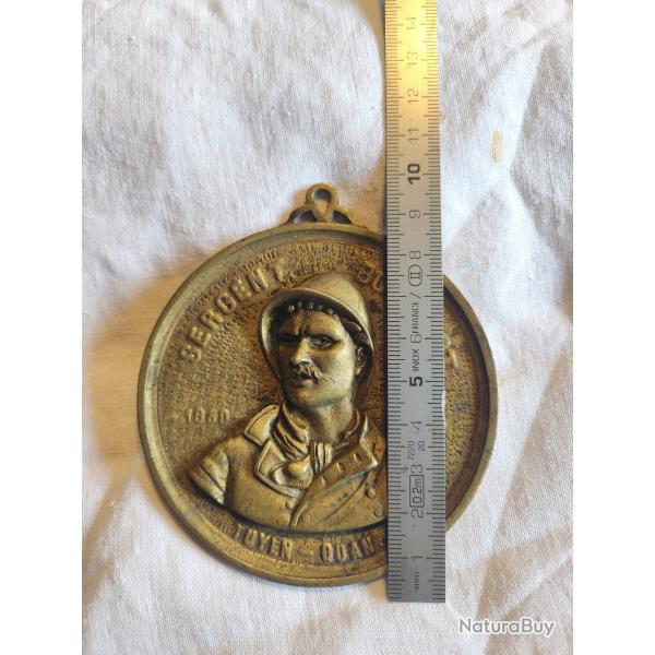 M�daille ancienne Sergent Bobillot - Guerre du Tonkin - Tuy�n Quang - Bronze