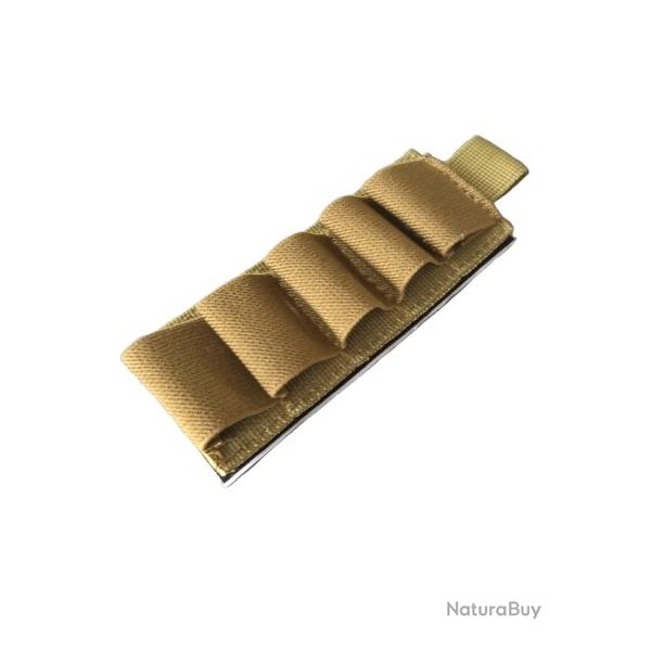 Cartouchi�re - Beige - Velcro - 5 Cartouches - Calibre 12/20 - Livraison gratuite