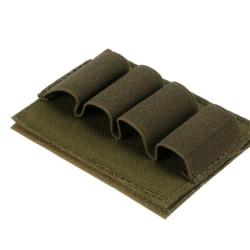Cartouchi&egrave;re - Kaki - Velcro - 4 Cartouches - Calibre 12/20 - Livraison gratuite