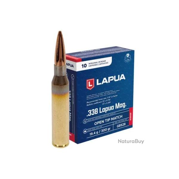 Cartouches Lapua .338 Lapua Magnum OTM Scenar 300 gr / 19,44 g