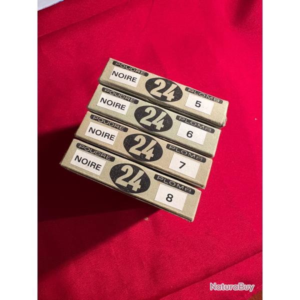 CARTOUCHES CALIBRE 24 NUM�RO 5 FOURY & FILS BON �TAT