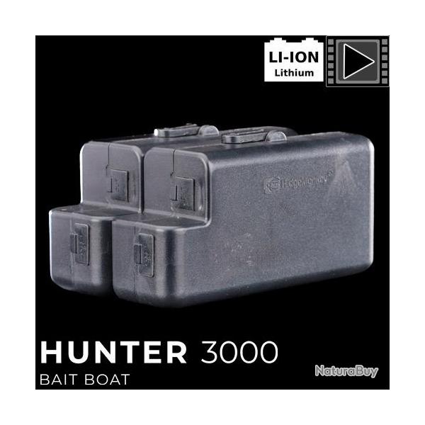Batteries Bateau Amorceur RidgeMonkey Hunter 3000 (les 2)