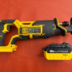 Scie Sabre Stanley Fatmax 18V avec Batterie 4.0Ah