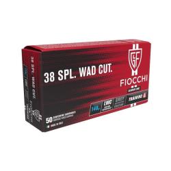 MUNITION FIOCCHI CAL 38 SP LWC 148GR /50