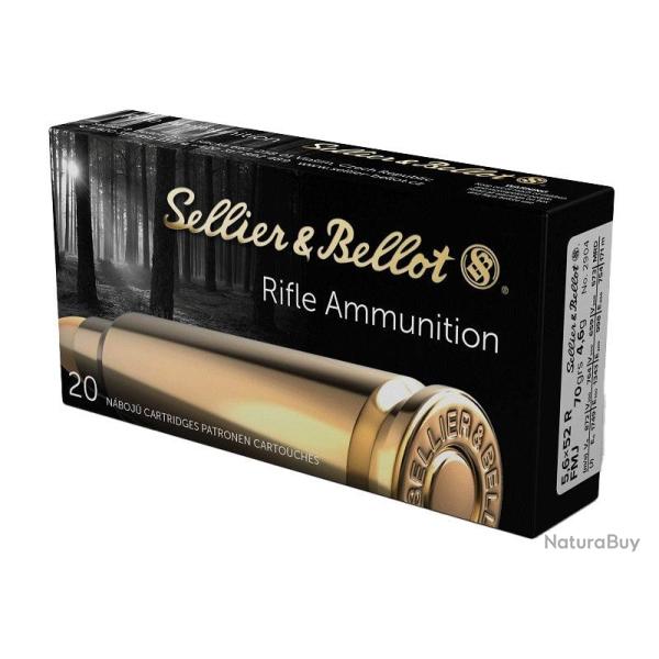 Balles Sellier & Bellot Full Metal Jacket - Cal. 5.6x52 R