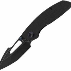 Couteau Tenable Link Black Lame Harpoon Acier 14C28N Blk Manche Micarta Liner Lock B1068A4