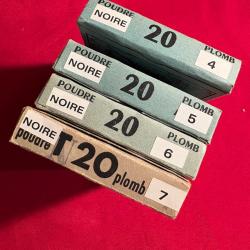 CARTOUCHES CALIBRE 20 NUM&Eacute;RO 8 &Agrave; BROCHE BON &Eacute;TAT