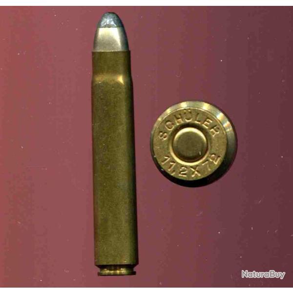 11.2 x 72 Sch�ler - RARE allemande - marquage : SCH�LER 11,2 x 72 - balle 1.2 blind�e - Port compris