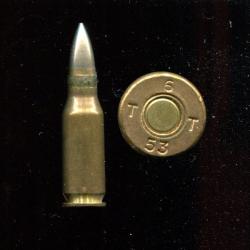 7.5 X 38 Suisse Mle 1949 - RARE calibre exp&eacute;rimental militaire Suisse - balle nickel - Port Compris