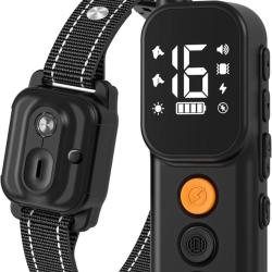 Collier de Dressage Chien &Eacute;tanche IP67 4 Modes Verrouillage de S&eacute;curit&eacute; Double Canal Port&eacute;e 1000m