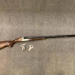 Fusil juxtapos&eacute; calibre 12/76 mono d&eacute;tente &eacute;prouv&eacute; bille d'acier