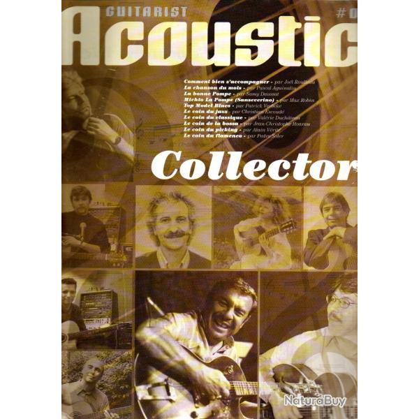 revue fasicule guitarist acoustic collector , revue partition guitare sans cd