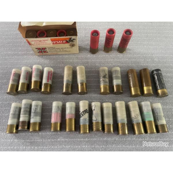 Cartouches � balles calibre 12