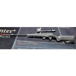 Carabine Hatsan C/22LR - Synth&eacute;tique Filet&eacute;e+lunette+silencieux+2 chargeurs en Pack