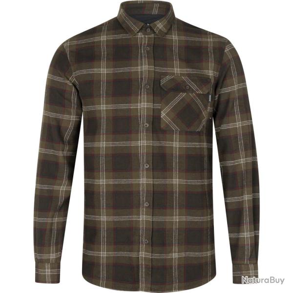 Chemise Glen Flannel Shirt Pine green check Seeland