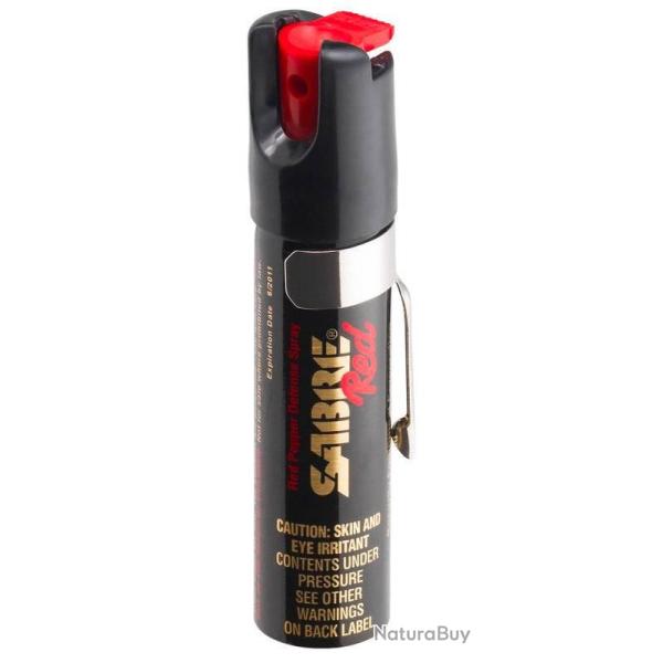 Bombe Pepper Spray (piment et teinture de marquage UV) Clip - 23,7ml