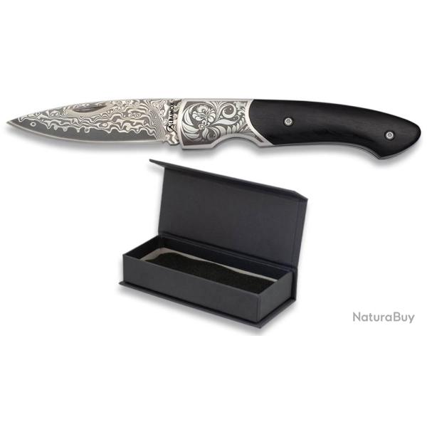 Couteau pliant damass� Albainox.Lame 7.2