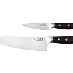 Couteaux Coffret de 2 Fukito Eb&egrave;ne X50 office 9 cm et chef 21 cm