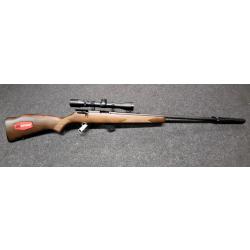 Carabine Stevens 300 Bois 22 LR + silencieux+ lunette 4x32 en Pack