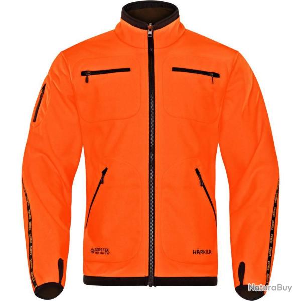 Veste Polaire Kamko Hunting green Orange blaze Harkila Reversible