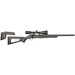 Carabine custom Ruger American Rimfire 22LR Noire Lunette 3-9X40 Housse