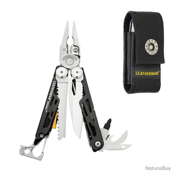 Pince Outil Leatherman Signal Noir en Boite/Etuis