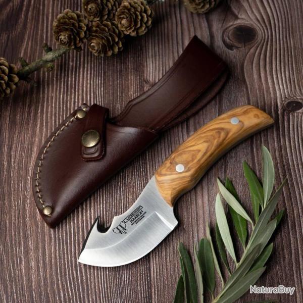 Couteau Skinner Manche olivier 7.5cm