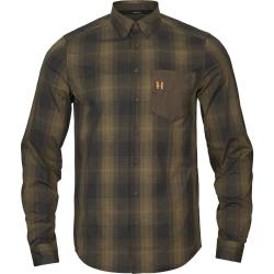 Chemise Akkan Willow green Shadow brown