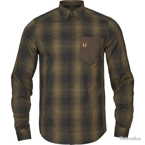 Chemise Akkan Willow green Shadow brown