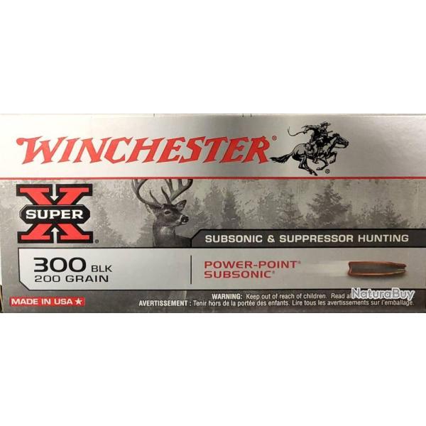 Cartouches 300 Blackout Subsonic 200Grains Bte20