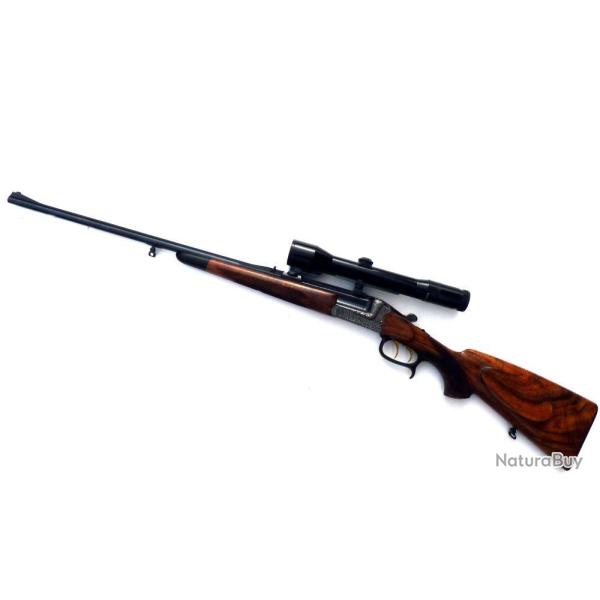 Carabine Winkler Kipplauf:7X65R + lunette Zeiss 1,5-6x42 ret.4 d'occasion