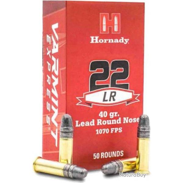 Cartouches Hornady 22lr 40gr LRN