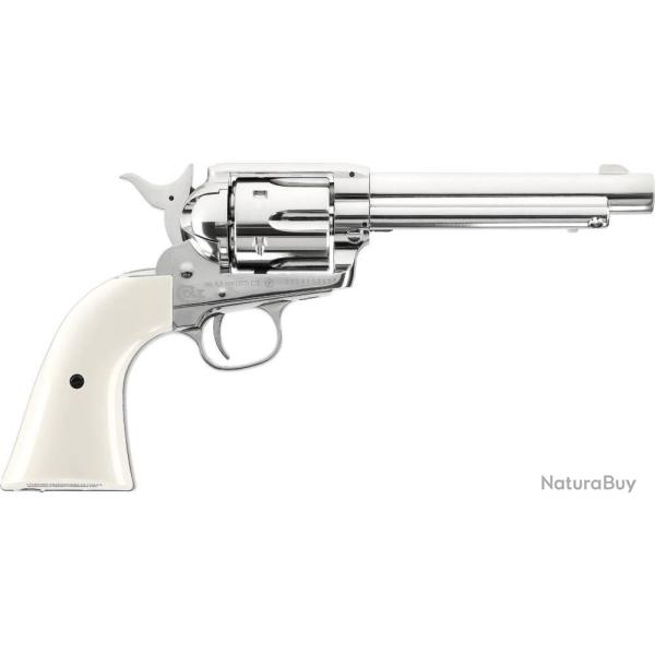 Revolver Colt SA Army 45 5.5'' CAL 4.5mm Nickel Plated 4.5mm Plomb Diabolo