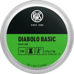 Plomb RWS Diabolo Basic 4.5mm 0.45g Boite de 500