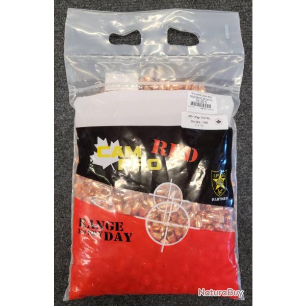 Projectile plomb cuivr�s 9mm 125gr RN FCP 355 Cam Pro RED sachet de 1000