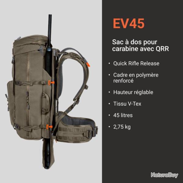 Sac a dos Vorn EV45 Ash Green 45 Litres avec QRR