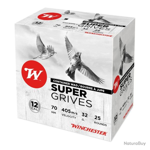 Cartouches Super Grives Plomb 12/70-12mm 32g N�71/2