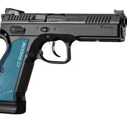 Pistolet CZ Shadow 2 Poignee Bleu Calibre 9X19