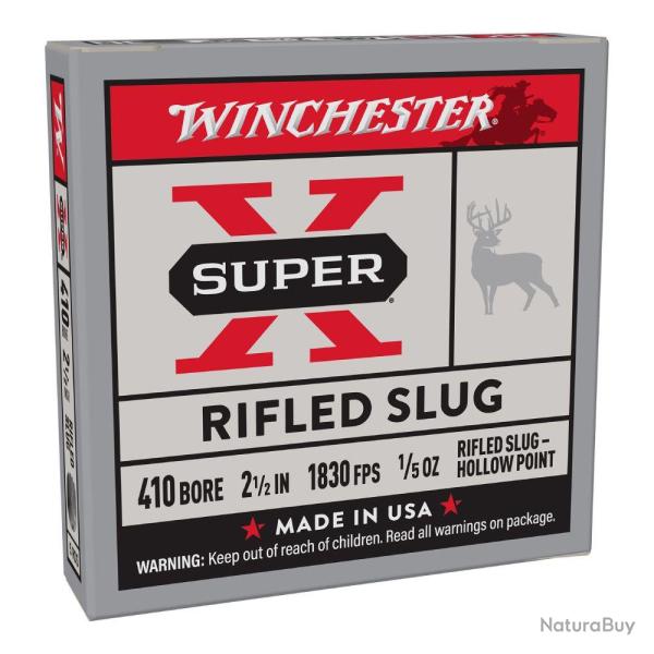 Cartouches US 410 SUP-X Rifled 410/63.5 bte 5