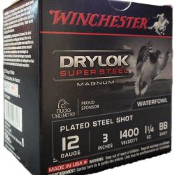 Cartouches Steel Drylok calibre12/76-35g Bte de 25 BB Chevreuil