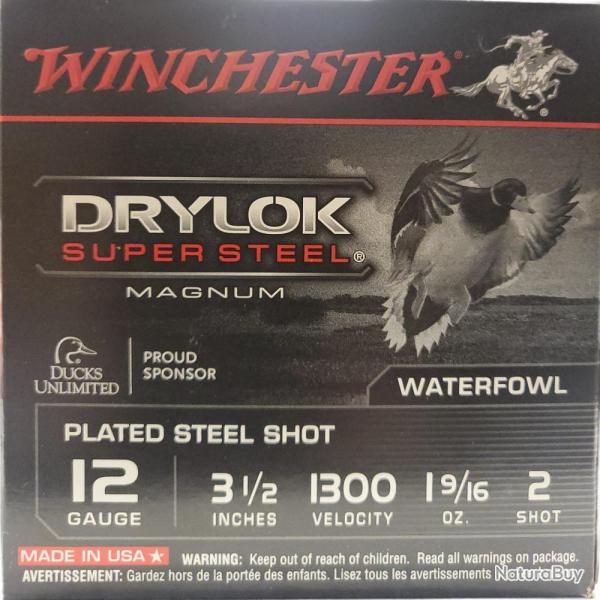Cartouches Steel Drylok 12/89 Boite de 25 Winchester N�2