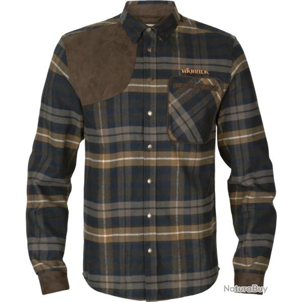 Chemise Jarne shooting Dark olive L S Harkila