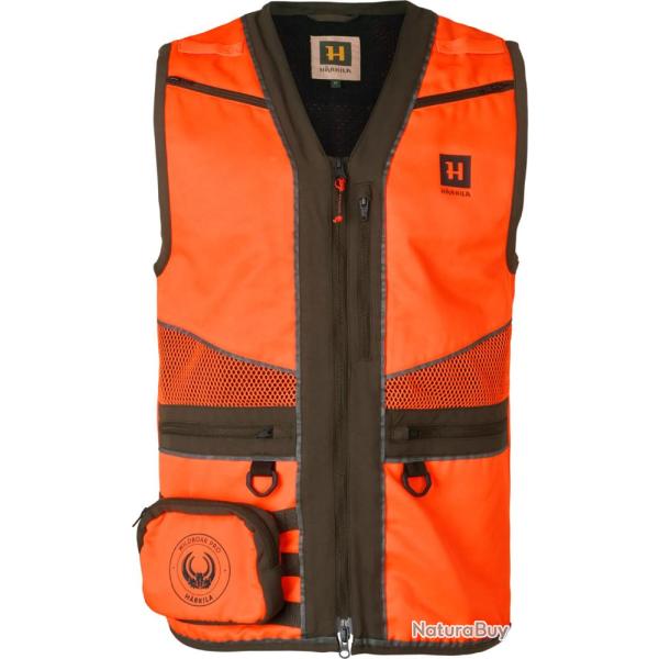 Gilet Wildboar Pro Blaze Waiscoat Orange Blaze/brown Harkila XL